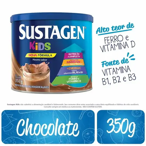Complemento Alimentar Infantil Sustagen Kids Chocolate 380g