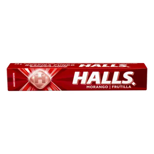 Bala Halls Morango 28g