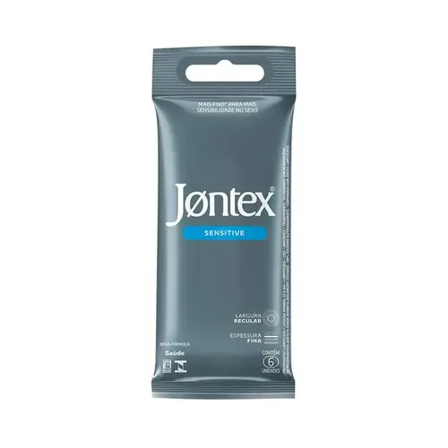 Preservativo Jontex Sensitive Mais Fino 6 Unidades
