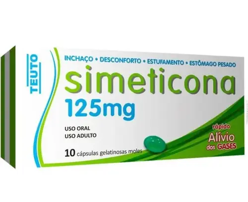 Simeticona 125mg Genérico Teuto 10 Cápsulas