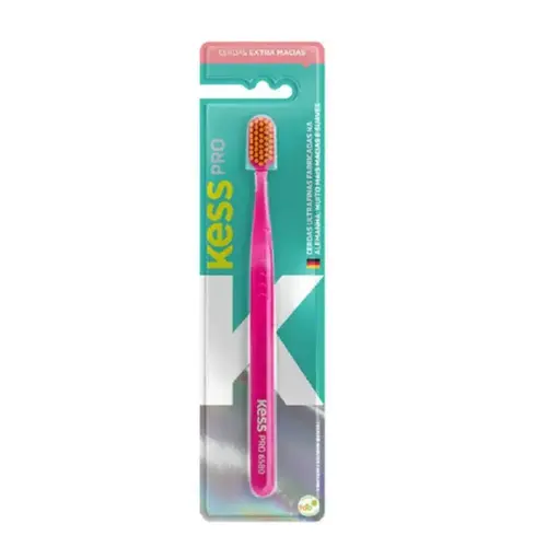 Escova Dental Kess Pro Extra Macia 1 Unidade - Cores Sortidas