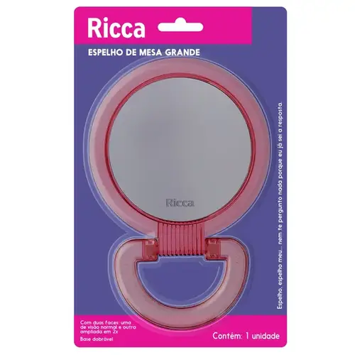 Espelho de Mesa Ricca Grande 1 Unidade