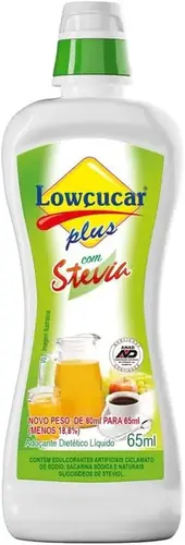 Adoçante Lowçucar Plus Stevia 80ml