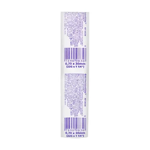 Agulha Descartável BD 30x0,70mm 22G 1 Unidade