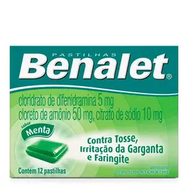 Pastilha Benalet - Sabor Menta - 12 Pastilhas