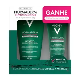 Kit Gel de Limpeza Facial Vichy Normaderm Phytosolution 150g + 40g Grátis