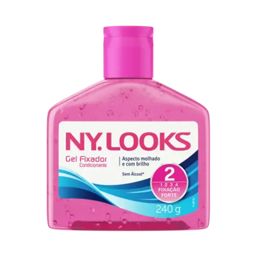Gel Fixador Ny Looks Fixação Fixação 2 Forte 240g