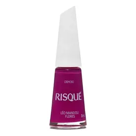 Esmalte Risqué Cremoso Léo Mandou Flores 8ml