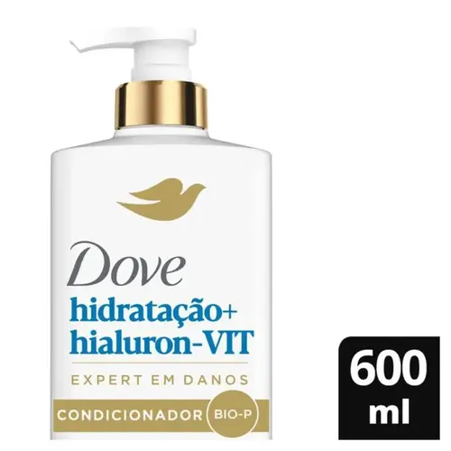 Condicionador Dove Hidratação + Ácido Hialurónico Grande 600ml