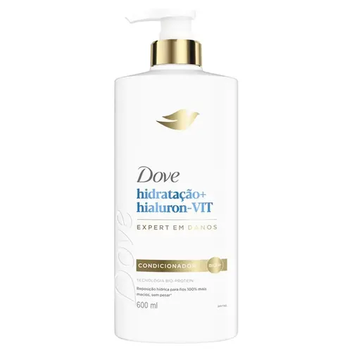 Condicionador Dove Hidratação + Ácido Hialurónico Grande 600ml