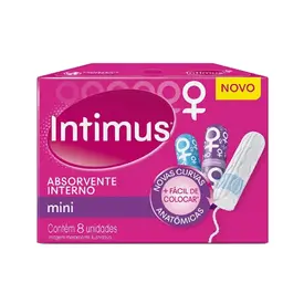 Absorvente Interno Intimus Mini Com 8 Unidades