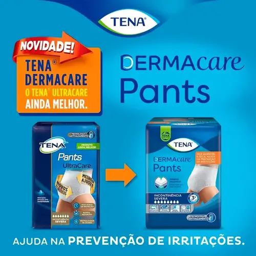Roupa Íntima Descartável Tena Pants Dermacare para M 16 Unidades