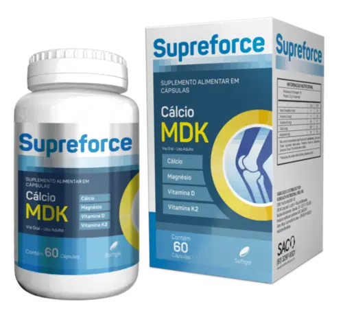 Supreforce Cálcio MDK 60 Cápsulas