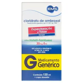 Cloridrato de Ambroxol 6mg/ml Xarope com 120ml - EMS - Genérico