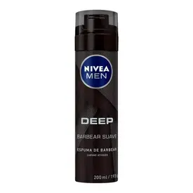 Espuma de Barbear Nivea Men Deep Suave Carvão Ativado 200ml