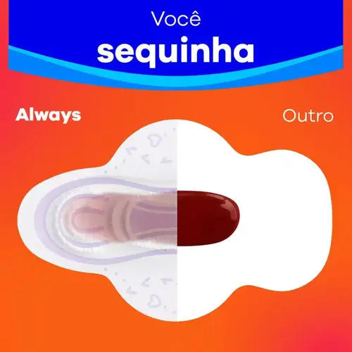 Absorvente Always Dia Seca com Abas 8 Unidades