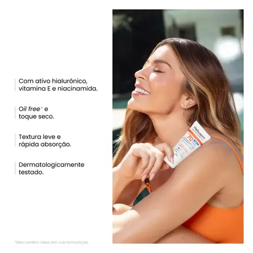Protetor Solar Facial Helioderm Oil Free FPS70 Sem Cor 50g