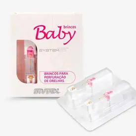 Brinco Infantil Antialérgico Studex Baby - Daisy Cristal - 1 Par