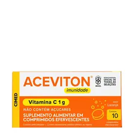 Vitamina C Aceviton 1G 10 Comprimidos Efervescentes