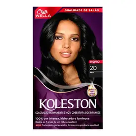 Tintura de Cabelo Koleston 20 Preto 1 Unidade