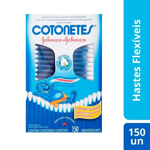 Hastes Flexíveis Cotonetes 150 Unidades
