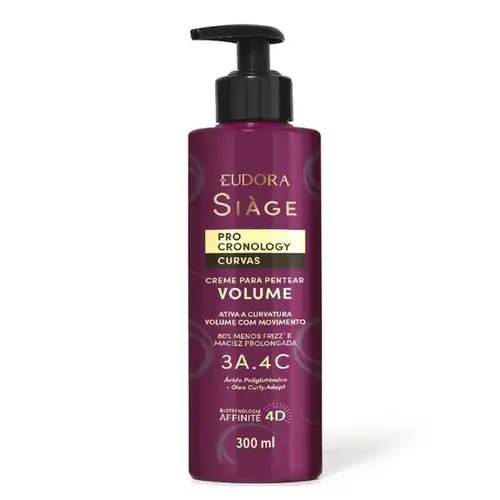 Creme para Pentear Siàge Pro Cronology Curvas 300ml