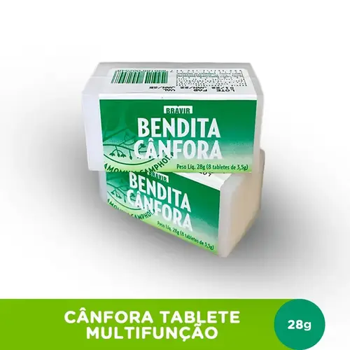 Bendita Cânfora Bravir 8 Tabletes