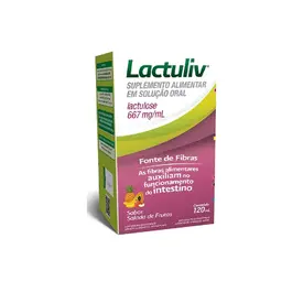 Lactuliv 667mg - Xarope Sabor Salada de Frutas - 120ml - Legrand