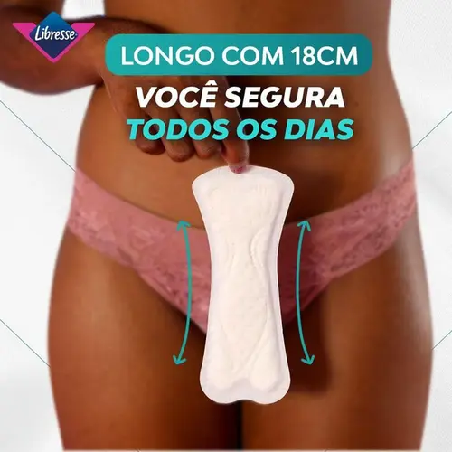 Protetor Diário Libresse Pure Sensitive Longo 40 unidades