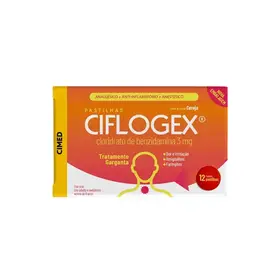 Pastilha Ciflogex 3mg - Sabor Cereja - 12 Pastilhas
