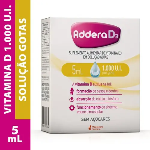 Vitamina D - Addera D3 1.000UI Gotas 5ml