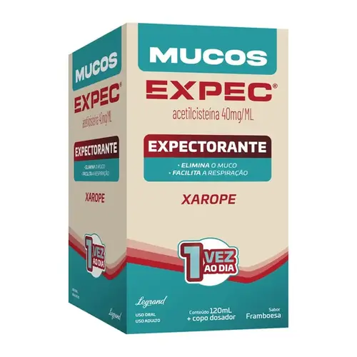 Mucos Expec Xarope Sabor Framboesa 120ml