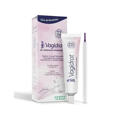 Gel Hidratante Intravaginal Vagidrat com 30g e 10 Aplicadores
