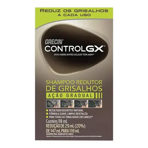 Shampoo Grecin ControlGX - Redutor de Grisalho 118ml