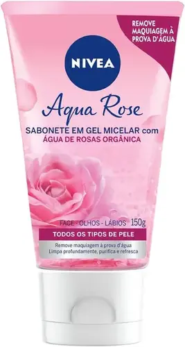 Sabonete Facial em Gel Nivea Aqua Rose Micellair Água de Rosas 150g