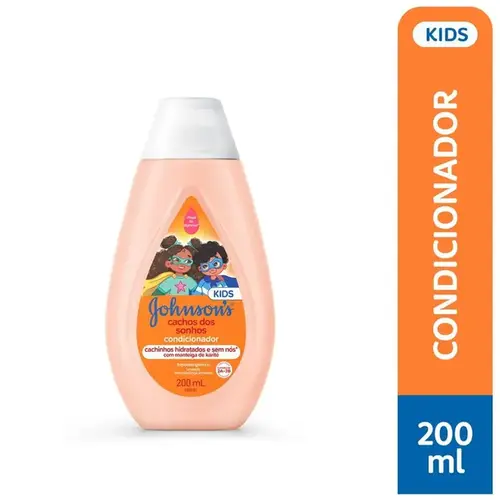 Condicionador Infantil Johnson's Kids Cachos Dos Sonhos 200ml