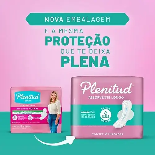 Absorvente Geriátrico Plenitud Femme Normal 8 Unidades
