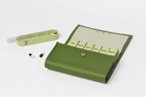 Porta Comprimidos Semanal Pilbox Liberty Verde