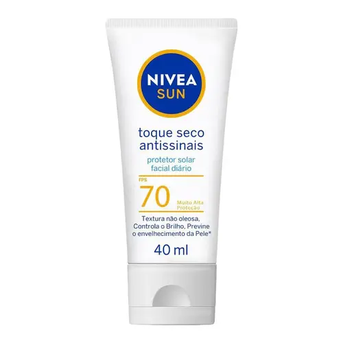 Protetor Solar Facial Nivea Toque Seco Antissinais FPS70 40ml