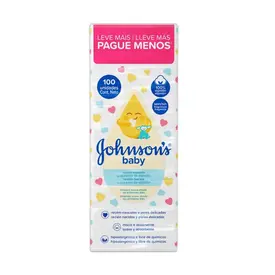 Algodão Quadrado Johnson's Baby 100 Unidades