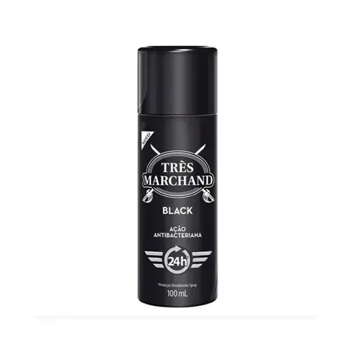 Desodorante Très Marchand Black Spray Masculino 100ml