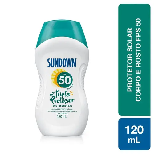 Protetor Solar Sundown Praia e Piscina FPS50 120ml