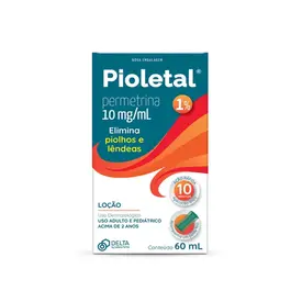 Pioletal 10mg Loção para Piolhos e Lêndeas 60ml