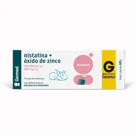 Nistatina + Oxido De Zinco Pomada 60g Genéricos Germed