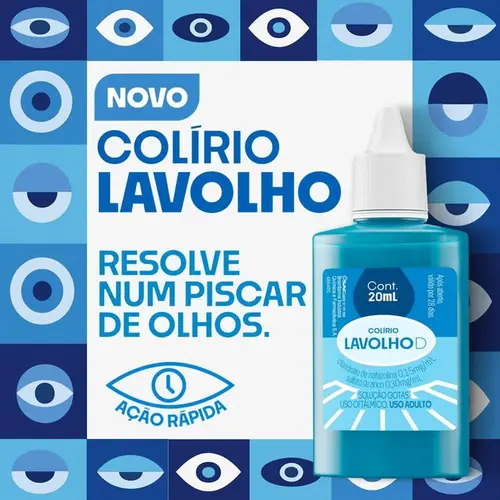 Colírio Lavolho D 20ml Solução Oftálmica Gotas