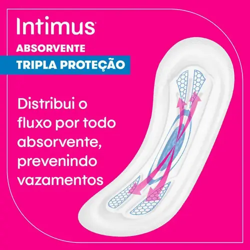 Absorvente Intimus Toda Protegida Suave sem Abas 8 Unidades