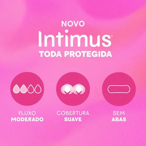 Absorvente Intimus Toda Protegida Suave sem Abas 8 Unidades