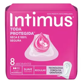Absorvente Intimus Toda Protegida Suave sem Abas 8 Unidades