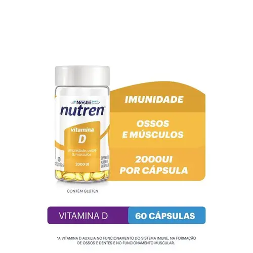 Vitamina D Nutren 2.000UI 60 Cápsulas