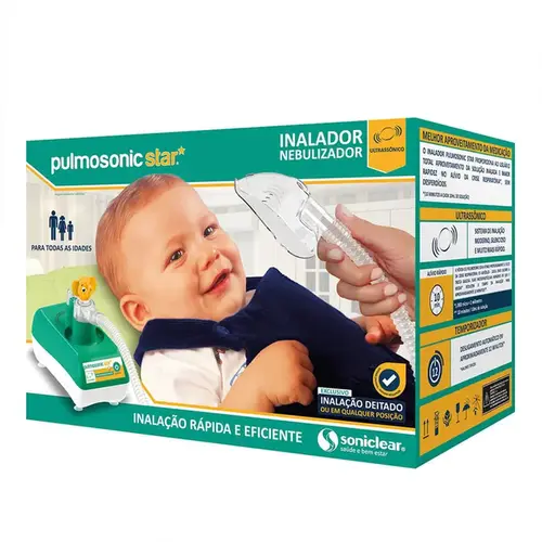 Inalador e Nebulizador Pulmosonic Star - Soniclear - 1 Unidade